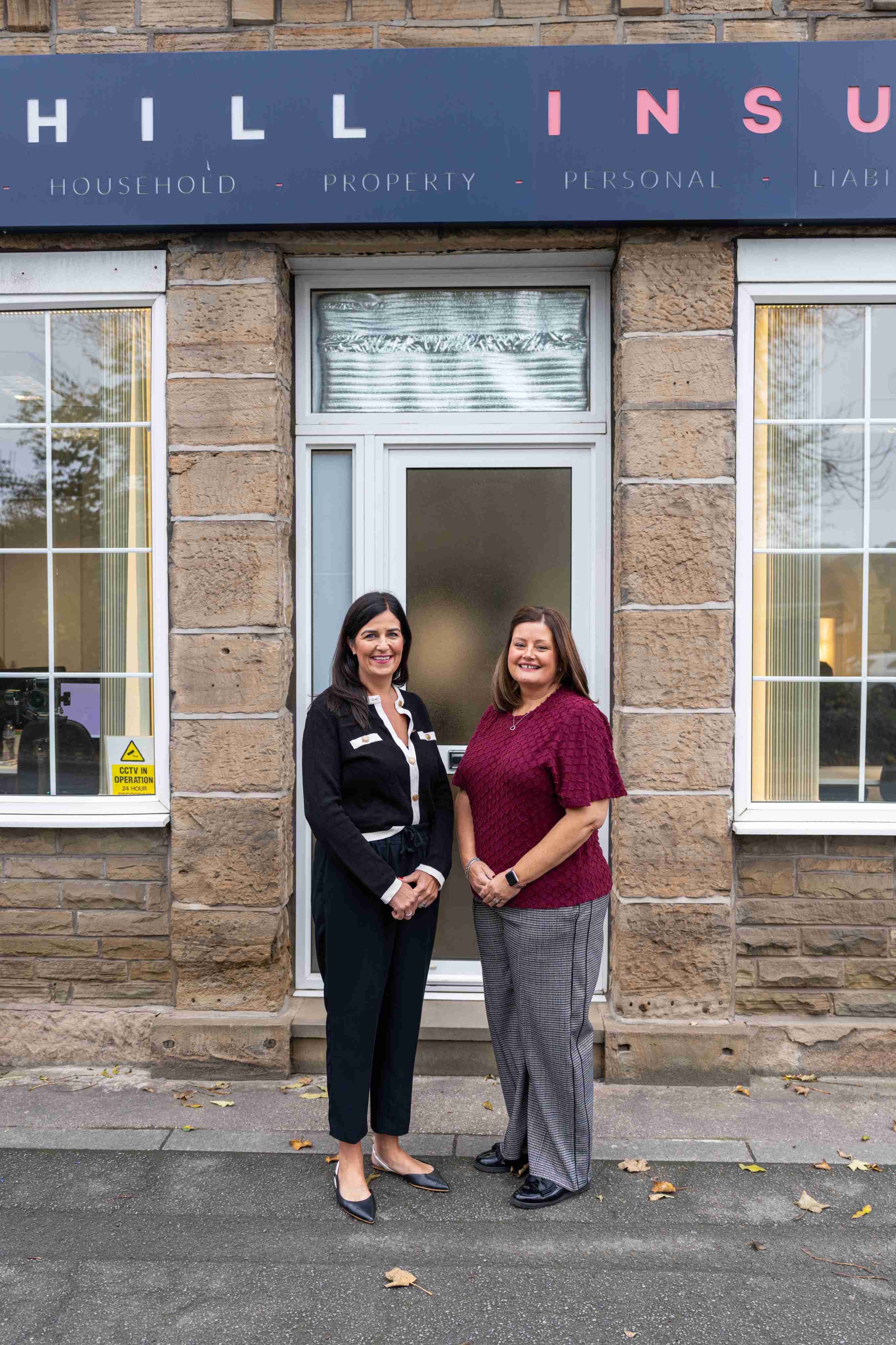 Two senior Thornhill brokers outside our Mirfield office